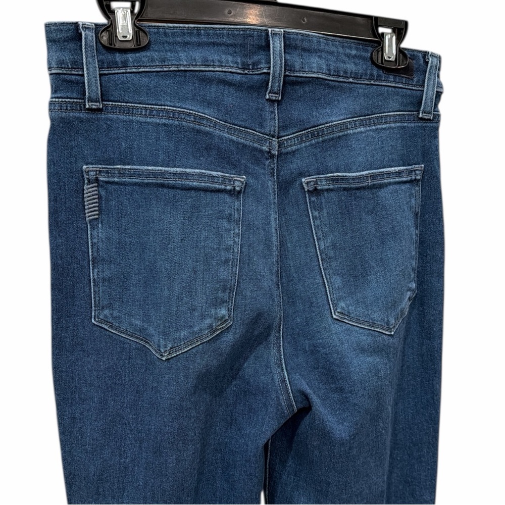 PAIGE Ultra High Rise Straight Jeans Stargazed Distressed Sz 30 |Vintage Stretch - Picture 6 of 8